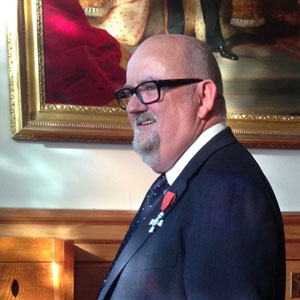 At Government House, Pete receiving his MNZM in 2013